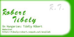 robert tibely business card